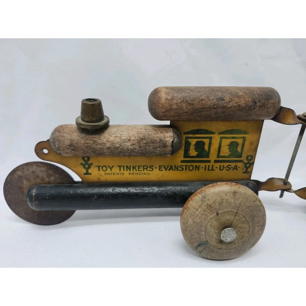 Vintage 1920s Toy Tinkers Choo-Choo Tinker Railway Pull Toy - Evanston, IL